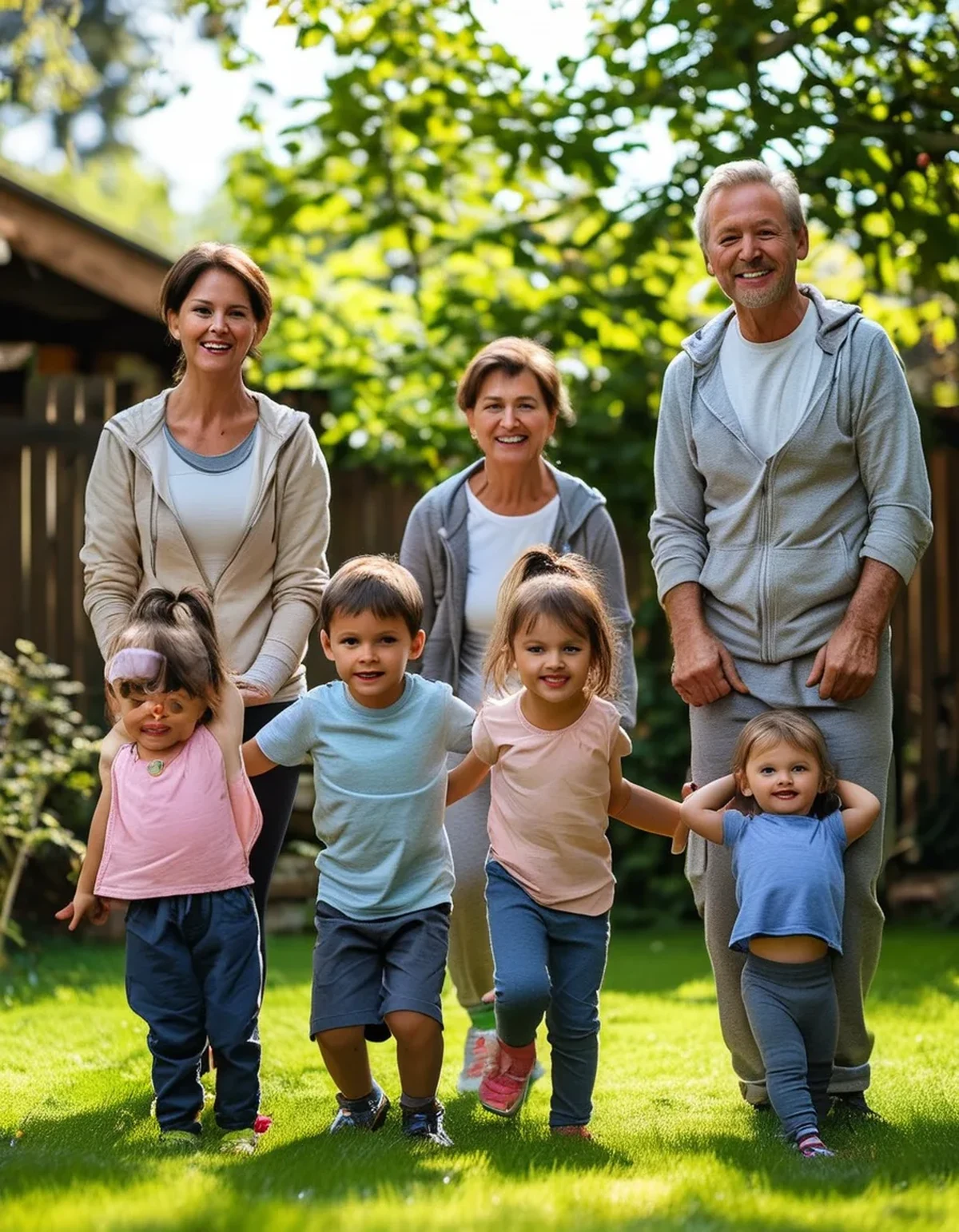 How to Do a Family Workout When Your Kids Are at Totally Different Ages